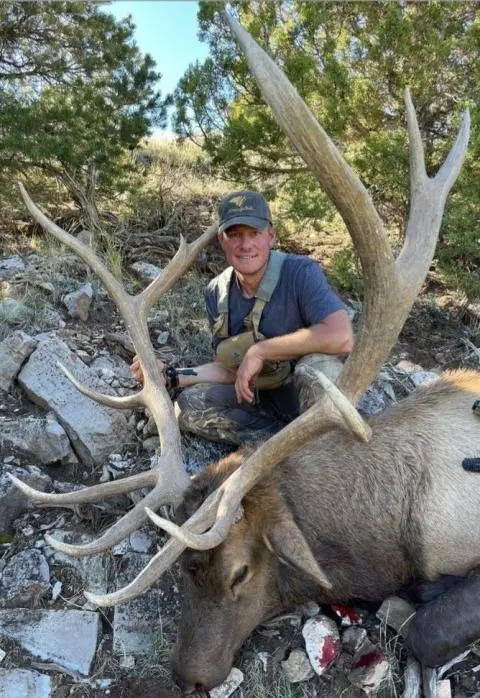 Bull elk taken with Plan B Big Game arrow & broadhead system