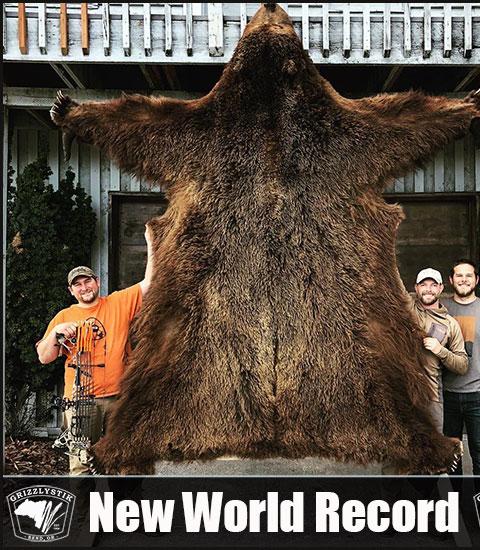 World record brown bear taken with a GrizzlyStik broadhead