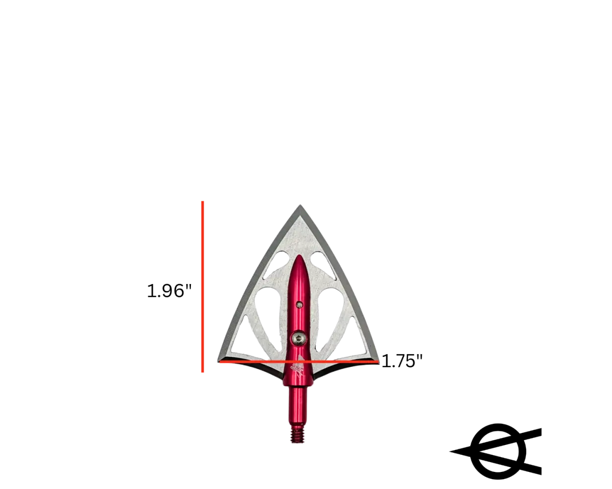 OverKill Silver Flame® 200 grain XXL Double Bevel Broadhead