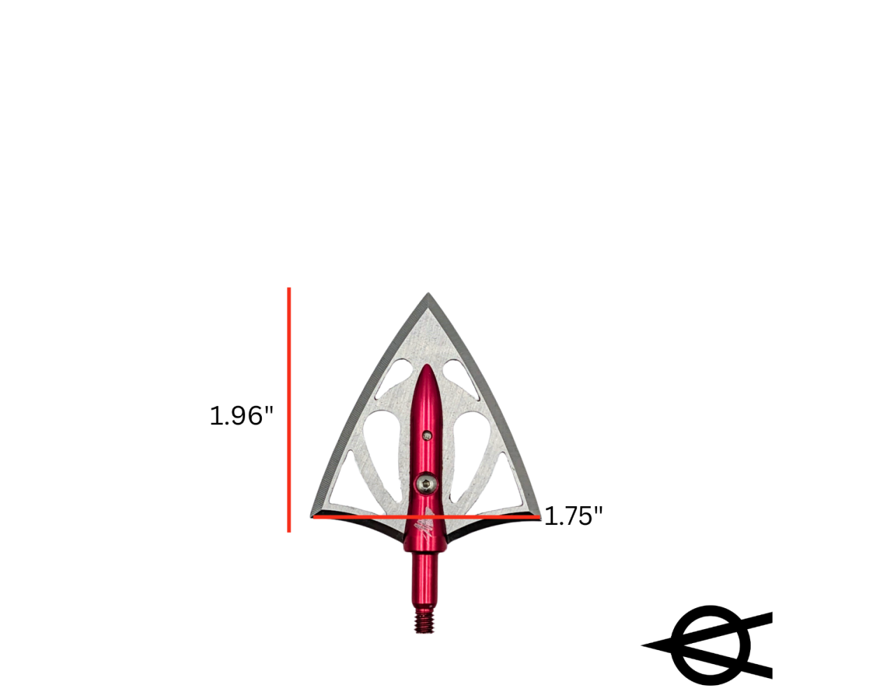OverKill Silver Flame® 200 grain XXL Double Bevel Broadhead