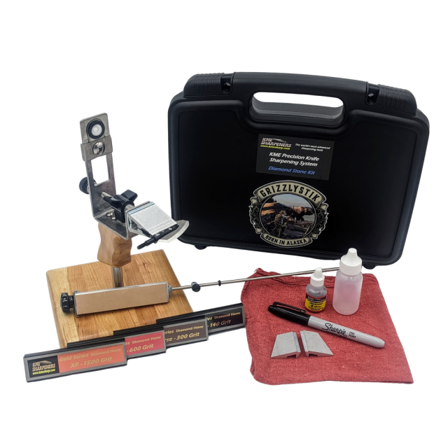 GrizzlyStik sharpening kit from KME Sharpeners