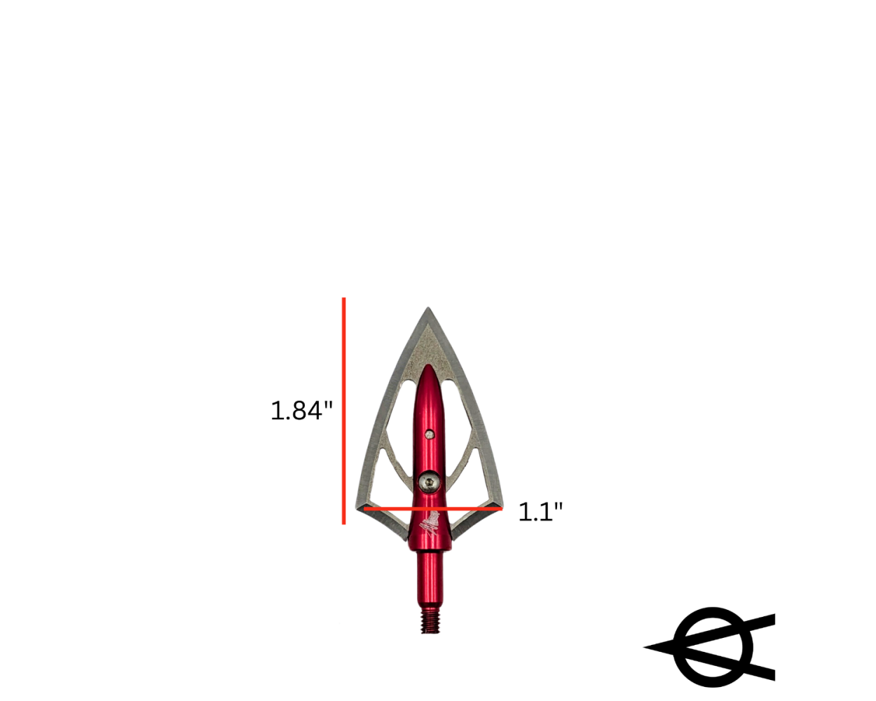 OverKill Silver Flame® 125 grain Double Bevel Broadhead