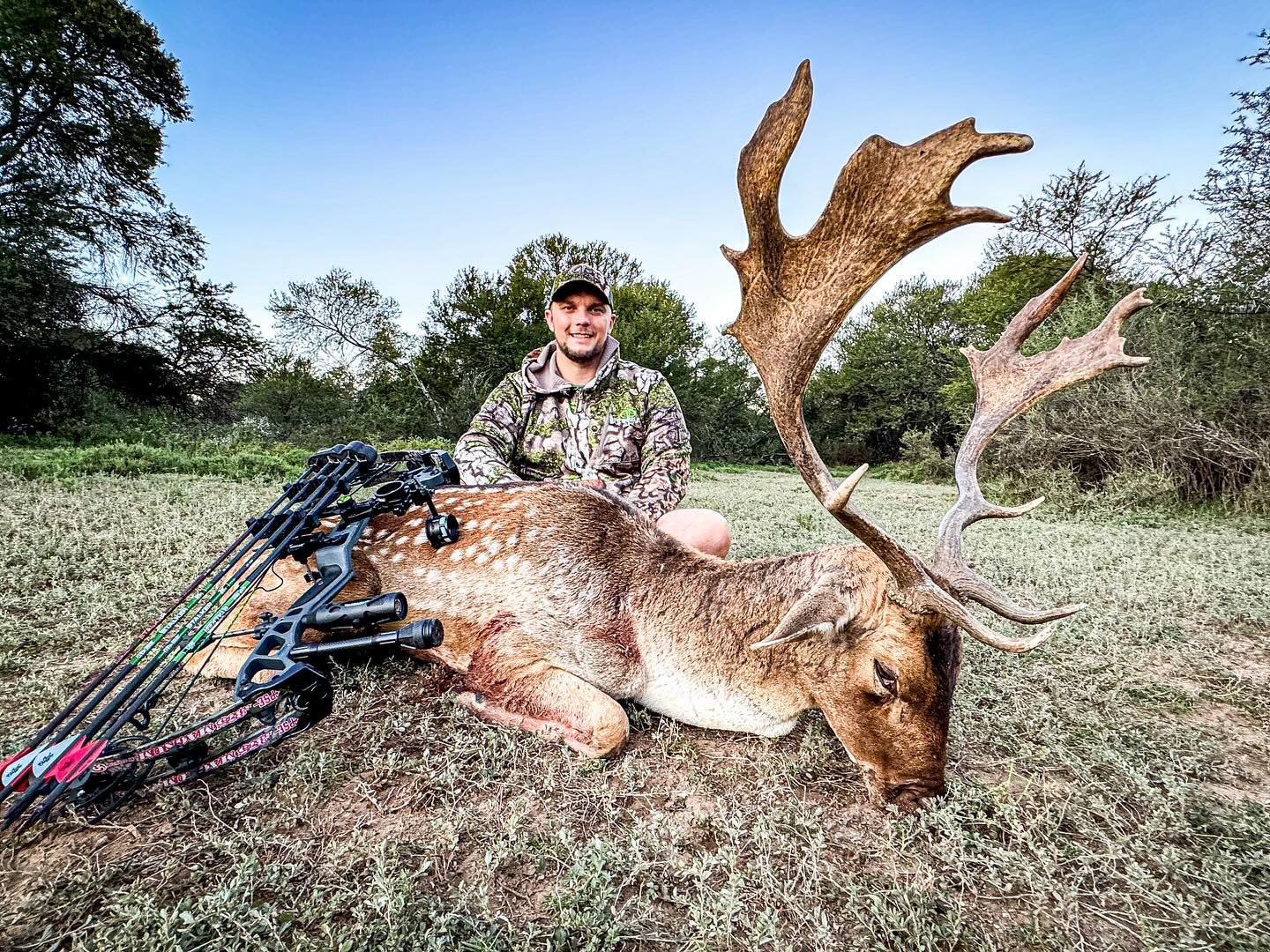 Fallow Deer taken with GrizzlyStik, bowhunting success story