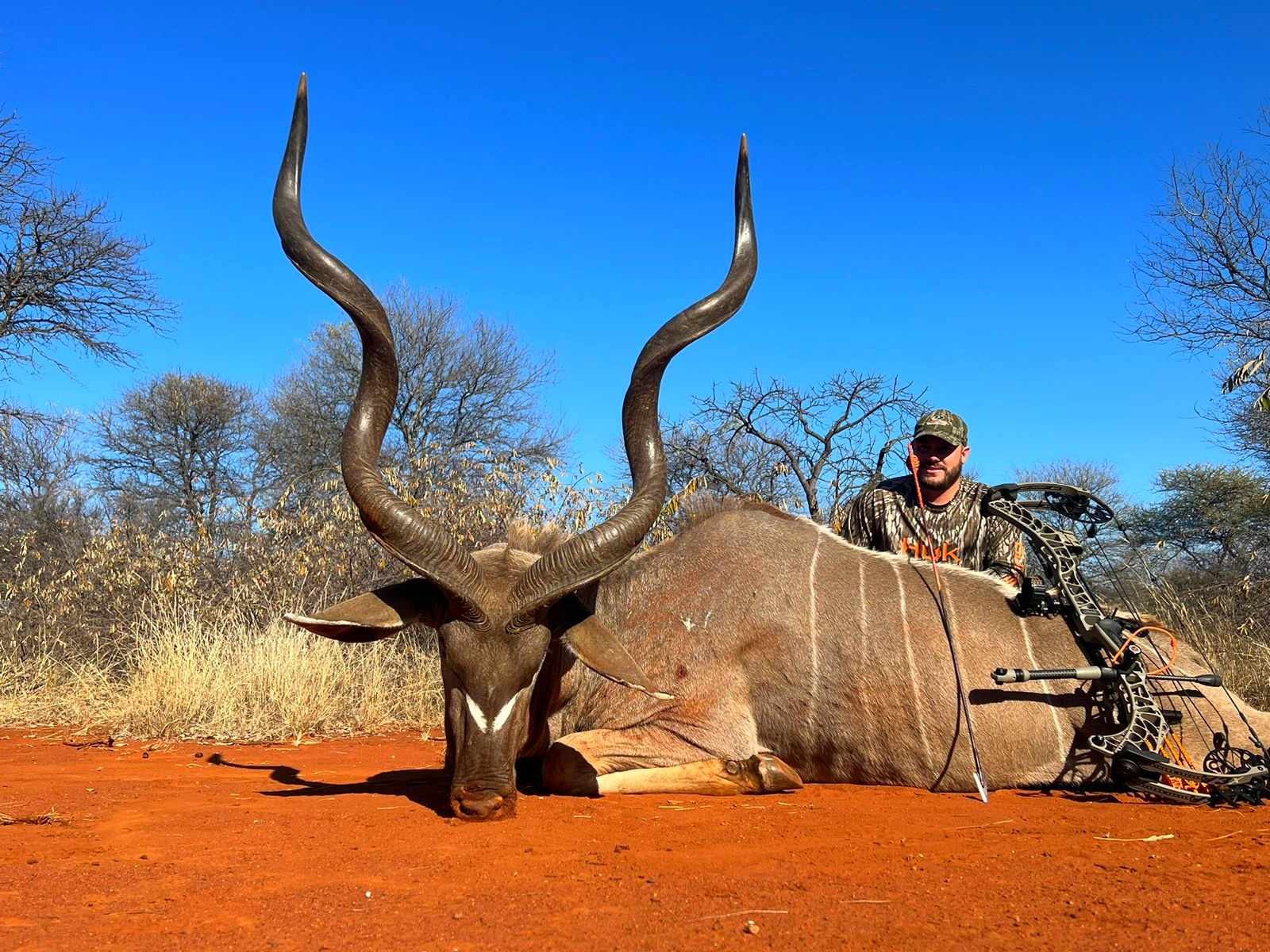 Kudu taken with GrizzlyStik, bowhunting success story